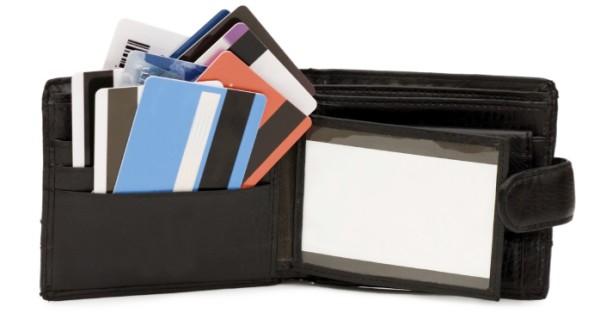 credit card in a wallet